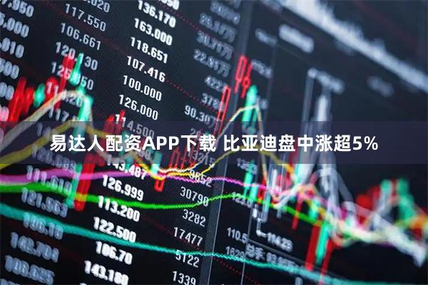 易达人配资APP下载 比亚迪盘中涨超5%